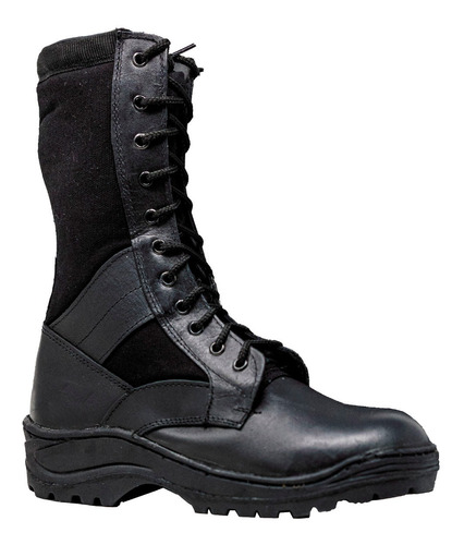 Botas Militares Hombre Dama Piel Lona Tacticas Antiderrapant