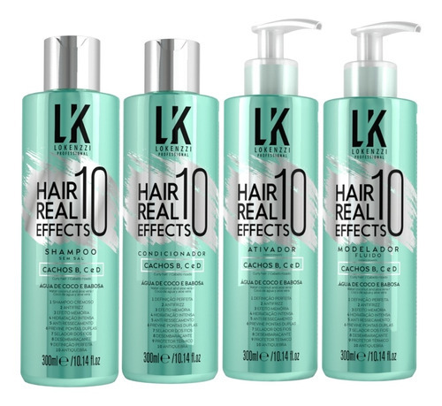 Kit Lokenzzi Hair Real 10 Effects Sh Cond Ativador Modelador