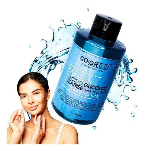 Tónico Facial Ácido Glicólico Aha+bha+pha Colorton® Skincare
