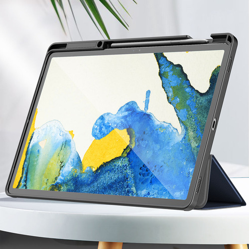 Capa Infiland Anti Impacto Tab S8 Plus 12.4 Pol X800 X806 Cor Capa Tab S8 Plus Azul