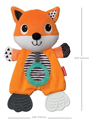 Mordedor De Peluche Infantino, Personaje De Zorro, 3 Lugares