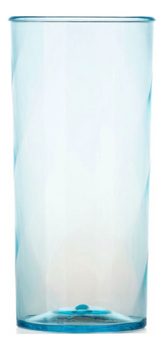Kit 30 Copos Diamante 400ml Acrílico - Aloha Cor Azul Caribe