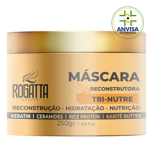 Mascara Trinutre Reconstroi Nutri Hidrata Profissional Casa