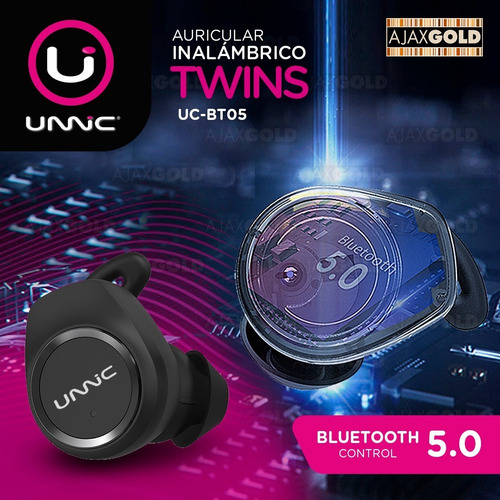Imagen 8 de 10 de Auricular Bluetooth 5.0 Deportivo Inalámbrico In Ear Touch Color Negro