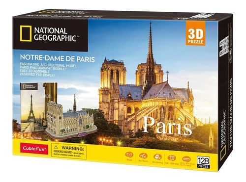 Rompecabezas Puzzle 3d Notre Dame Paris Cubicfun 