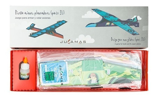 Imagen 1 de 5 de Diseña Aviones Planeadores 4 Set Arte Crear Manualidades Diy
