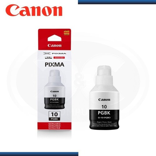 Imagen 1 de 5 de Botella De Tinta Canon Gi-10 Pgbk Negro