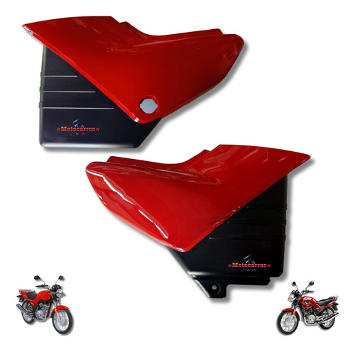 Cubiertas Laterales Para Moto Yamaha Ybr 125cc Express, Jgo