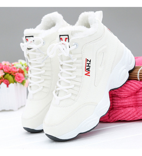Zapatillas Cálidas De Invierno Para Mujer Con Forro Polar