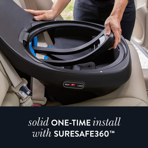 Silla De Auto 2 En 1 Giratoria Con Sensorsafe Color Púrpura