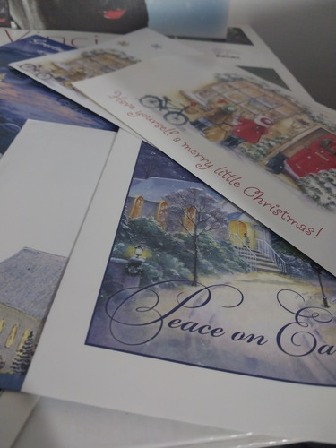 Tarjetas Navideñas 18 Modelos Diferentes En Ingles Importada