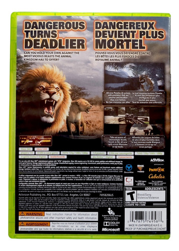 Cabela's Dangerous Hunts 2013 Xbox 360 (Reacondicionado)