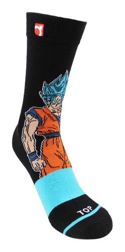 Imagen 2 de 3 de Calcetines Algodón Pack 2 Dragon Ball Super - Goku C1 Top