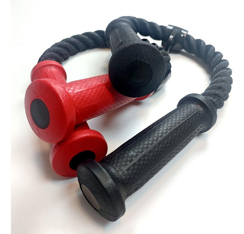 Tríceps De La Cuerda Fitness Tira De La Cuerda Torcida Rojo