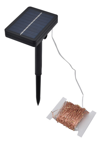 Cadena De Luces Led Solares De Alambre De Cobre Para Exterio