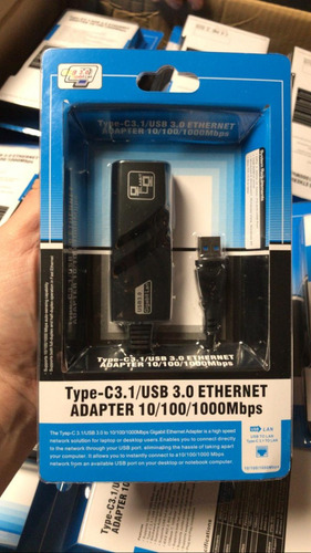 Imagen 3 de 4 de Adaptador Red Usb 3.0 Hobbytronica Rj45 Gigabit Ethernet Cuo