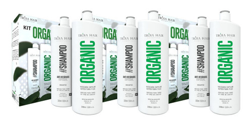 Imagem 3 de 9 de 3 Kits Progressiva Organica Troia Hair 6 X 1000ml Alisamento