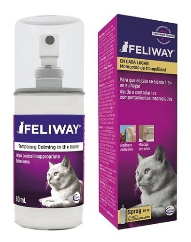 Feliway Classic Spray 60ml- Relajante Estres Gato - Aquarift