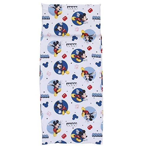 Disney Mickey Mouse Preschool Nap Pad Sheet Blue