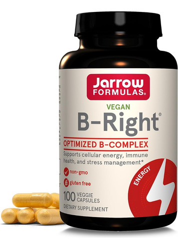 Jarrow Complejo B B-right Vegano X 100 Cáps