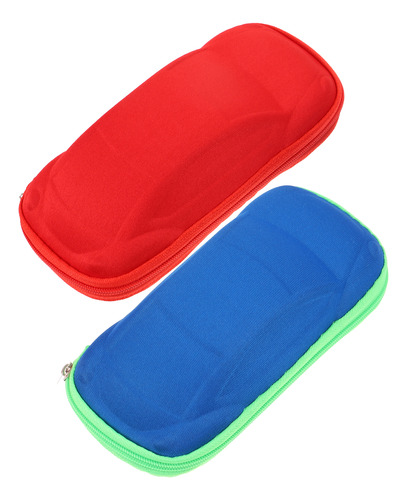 Funda Portátil Para Gafas Con Cremallera, 2 Unidades