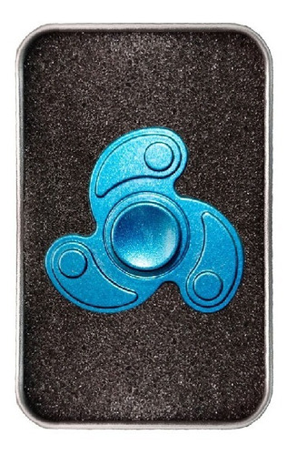 Juguete Antiestrés Fidget Spinner Metálico Tornasol 3 Picos