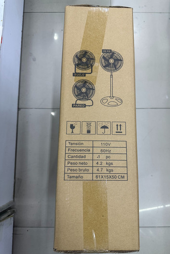 Ventilador Daffodil 3 En 1 Csf-18t 18 De Pared Y Piso 50 Cm 60hz Negro Metal Metal 5