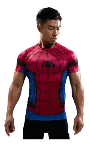 Polera Musculosa Sudadera Spiderman Marvel Gimnasio Gym