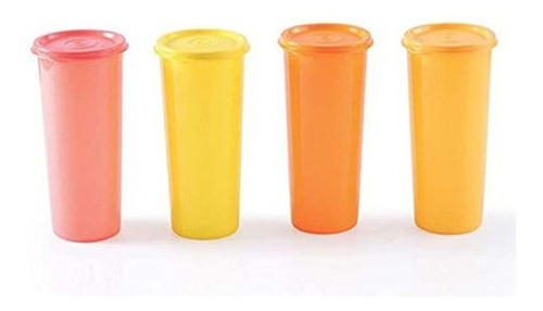 Tupperware 16 Oz Vaso Set De 4 En Agua Tropical