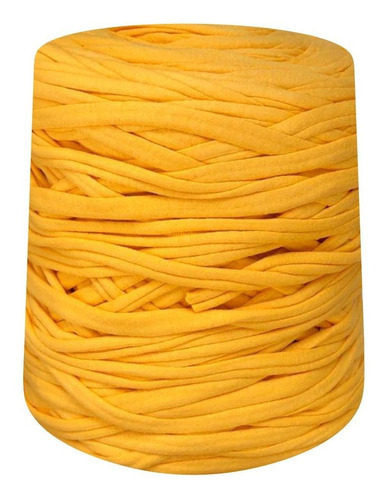 Fio De Malha Para Crochê Artesanato Colorido 1 Kg Cor Amarelo Ouro