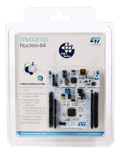 Placa De Desarrollo Stm32 Nucleo-64 Con Stm32f103rb Mcu, ...