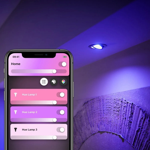 Imagen 6 de 10 de Philips Hue Lámpara Individual E27 Bluetooth Color Celular