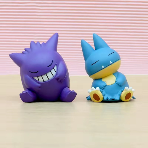 Figura Modelo Pokémon Pikachu Gengar Sleep, 6 Unidades, Jugu