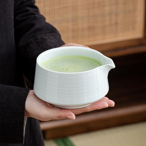Matcha Batch And Bowl Matcha Mezcle Tazón Glaspado Tazón