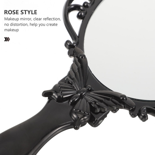 Espejo De Mano Con Diseño De Flor De Rosa, Plegable, Para Ma