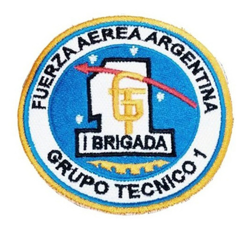 Parche Bordado Fuerza Aérea Grupo Técnico 1 1ra Brigada