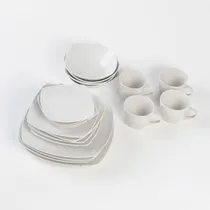 Comprar Set Vajilla 16 Piezas Platos Tazas Porcelana Green Bazar
