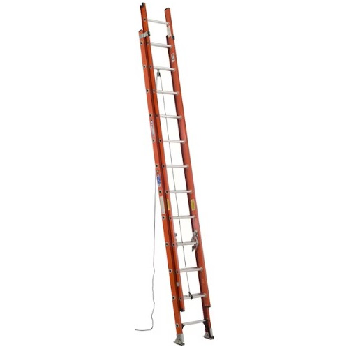 Escalera De Extensión De Fibra De Vidrio Tipo 1a-300 Lb 24ft