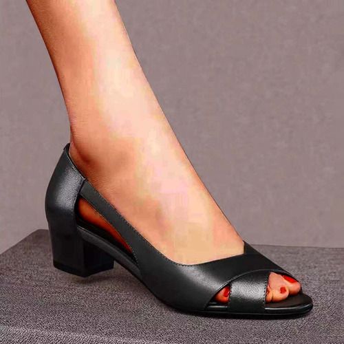 Sandalias De Mujer, Zapatos De Vestir De Verano Con Tacón An