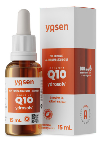 Coenzima Q10 Kanekaq10® 5x Absorção Ydrosolv® 15ml Yosen Sabor Sem sabor