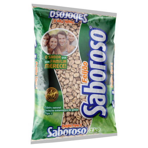 Imagem 3 de 4 de Feijão carioca cores Saboroso em pacote sem glúten 1 kg