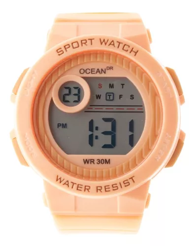 Reloj MUJER Digital Marca OCEAN Dr. SUMERGIBLE - 6 Meses De