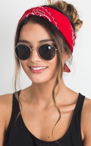 100 Bandanas Estampadas Escolha As Cores Lenço Atacado