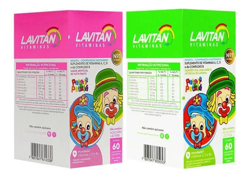 Lavitan Infantil Vitaminas 60 Comprimidos Masticables