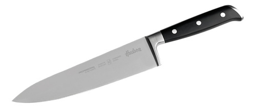 Cuchillo Chef 8 Professional Inox Mango Remache Negro Hudson