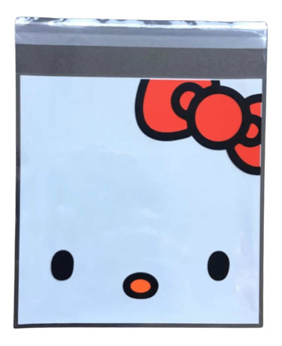 Bolsas De Celofán Hello Kitty Con Pegamento 10x10 Cm 50pzs