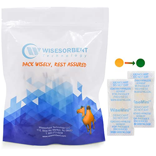 Wisesorb Silica Gel Packs, 0.5 Gram 2400 Pack Dessicant Pack