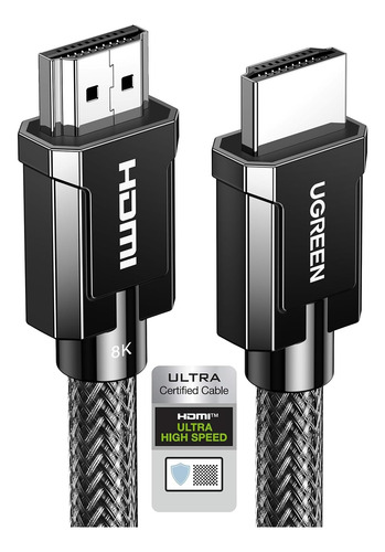 Cable Hdmi 2.1 8k 48gbps 3m Compatible Hdcp Hdr Earc Ugreen