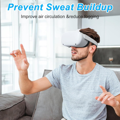 Vznek New Face Cover Pad For Oculus Quest 2, Sweatproof P...