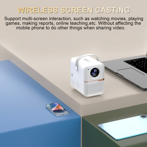 Projetor Com Decodificação 4k: Suporte Ao Sistema Wifi Andro
